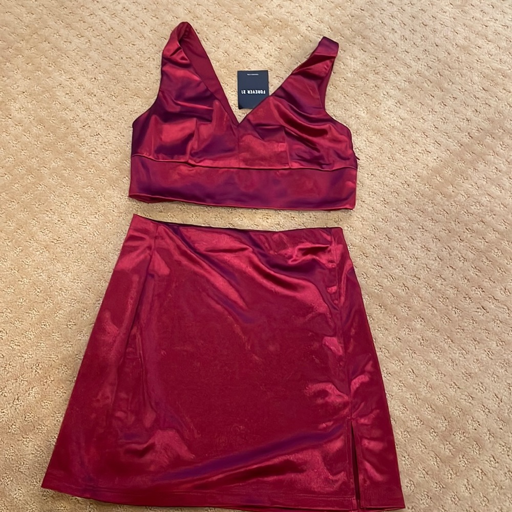 Forever 21 Two-Piece Satin Set